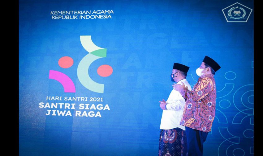 Menteri Agama Yaqut Cholil Qoumas telah merilis tema dan logo Hari Santri 2021, pada Selasa, 21 September 2021, di Auditorium HM Rasjidi, Kantor Kementerian Agama Jakarta